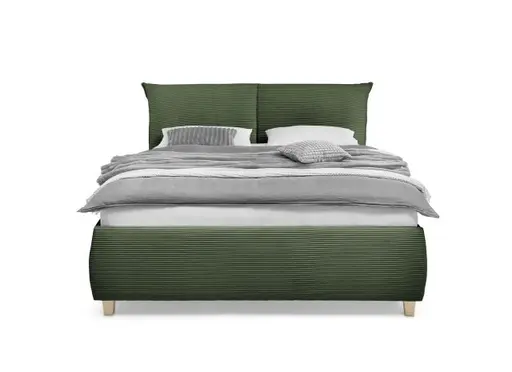 Bettgestell ALICA- Liegefläche ca. 180x200 cm, Stoff, Grün