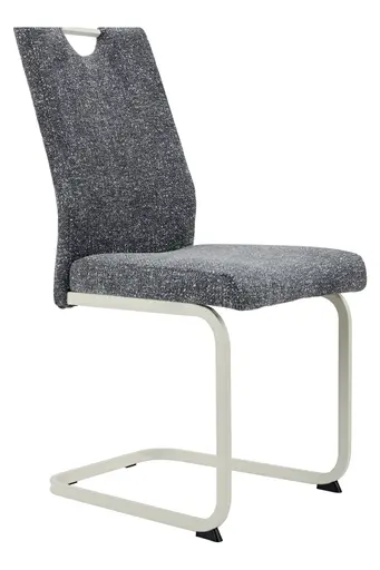 Freischwinger - Stoff, Dunkelgrau