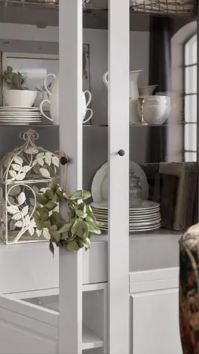 Vitrine Stafford - Lack, Kreide