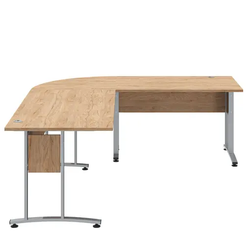 Eckverbindungsplatte- LB ca. 80x80 cm, Eiche Dekor
