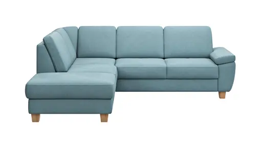Ecksofa Sommerville - Ecke links mit 2,5-Sitzer, Stoff, Hellblau
