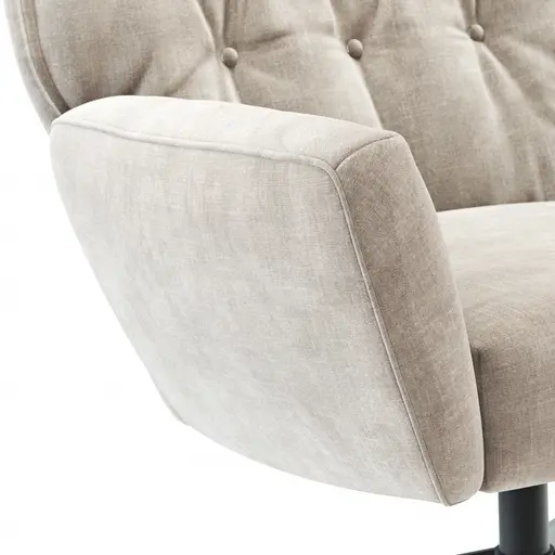 Drehsessel Maximilian - Stoff, Natur