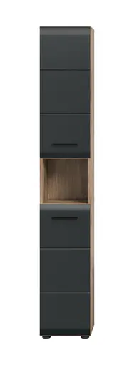 Badblock - 4-teilig, Nox Eiche Nachbildung, Schwarz