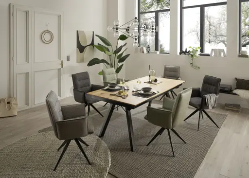 Stuhl EM Sines - Stoff grau