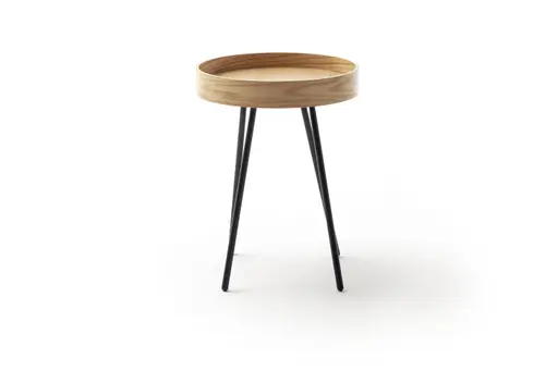 Beistelltisch Oak Tray - BHL ca. 46,5x55,5x46,5 cm, Eiche furniert, Schwarz