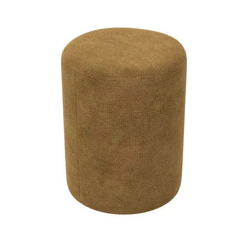 Hocker - D. ca. 30 cm, Stoff, Senfgelb 