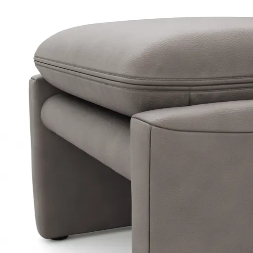 Hocker Tenero - inkl. Sitzhöhe verstellbar, Stoff, Grau