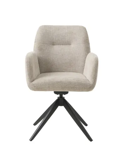 Armlehnstuhl - drehbar, Stoff, Sand