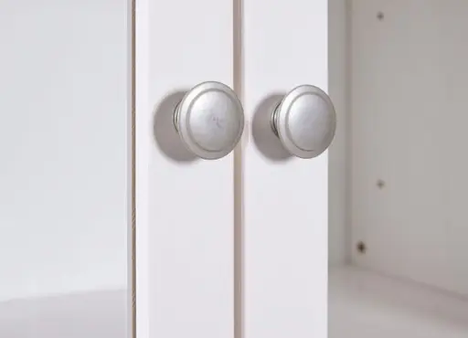 Vitrine - B ca. 82 cm, Weiß