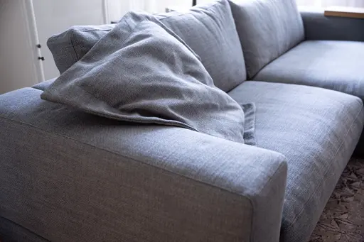 Ecksofa Juni - 1,5-Sitzer mit Longchair rechts, Stoff, Petrol