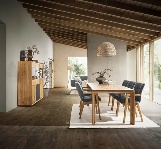 Armlehnstuhl Wilshere - Stoff, Anthrazit