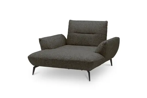 Sessel PAYTON - Loveseat inkl. Rückenneigung, Stoff, Braun