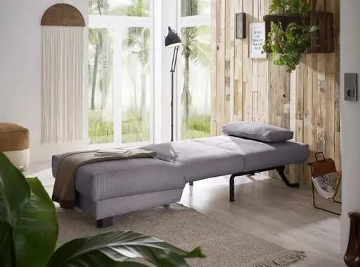  Faltsessel Easy Optik A - ohne Armlehnen inkl. Schlaffunktion, Cord, Dunkelgrau