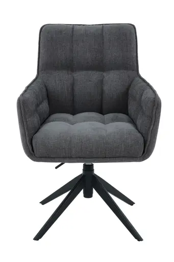 Armlehnstuhl - drehbar, höhenverstellbar, Webstoff, Anthrazit