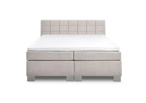 Boxspringbett HAIKOS- Liegefläche ca. 180x200 cm, Stoff, Beige,  Bonell/Bonell