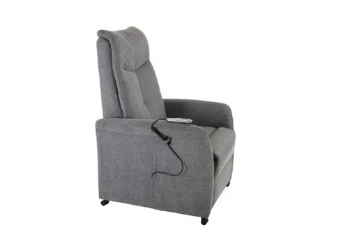 TV-Sessel - Relaxfunktion, Stoff, Grau