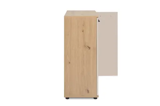 Kommode- B ca. 60 cm, Eiche Dekor, Beige