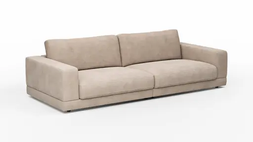 Sofa Juni - 3-Sitzer, Cord, Taupe