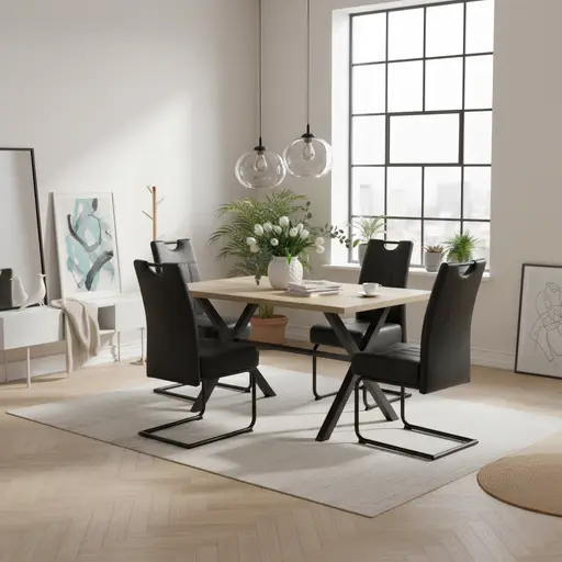 Esstisch - LB ca. 140x90 cm, Eiche Dekor