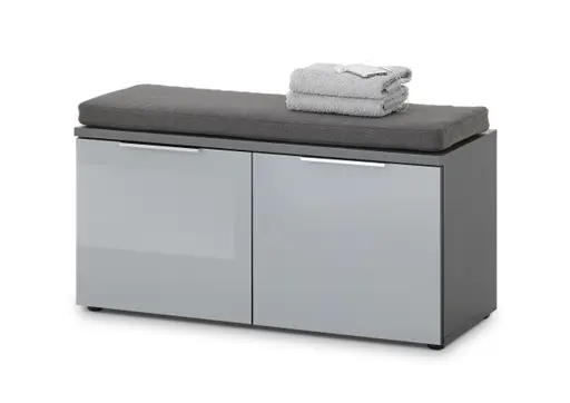 Schuhbank GILLIAN - B/H/T ca. 97x47x40 cm, Graphit