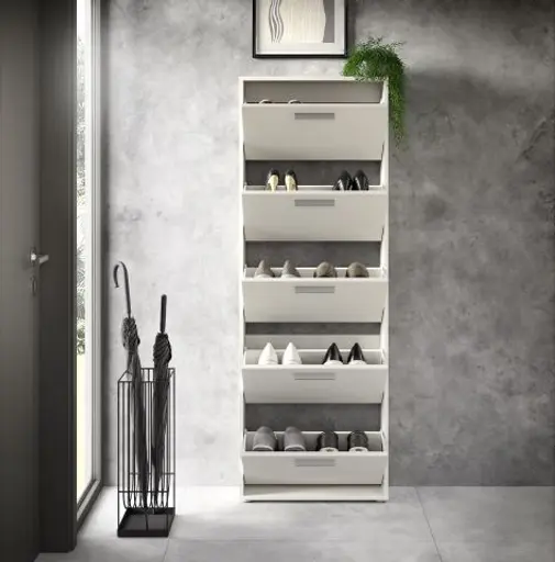 Schuhkipper - B ca. 59 cm, Weiß