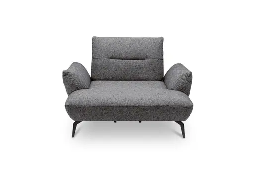 Sessel PAYTON - Loveseat, Stoff, Dunkelgrau