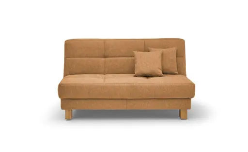 Funktionssofa EASY Optik B - 2-Sitzer, 155 cm inkl. Schlaffunktion, Stoff, Gelb