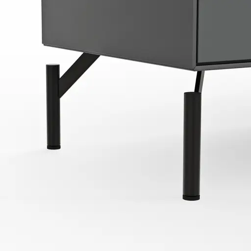 Lowboard Edge - B ca. 180 cm, Lack, Graphit