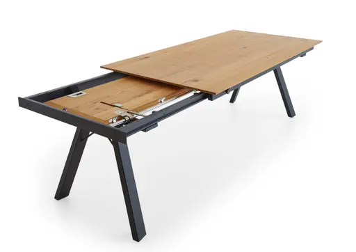 Esstisch EM Sines - ausziehbar, LB ca. 180(280)x100 cm, Eiche furniert