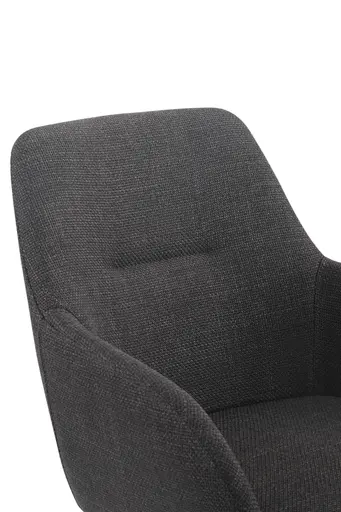 Armlehnstuhl - drehbar, Stoff, Anthrazit