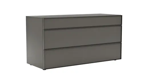 Kommode Loretto - BHT ca. 135x70x53 cm, Lack matt, Anthrazit