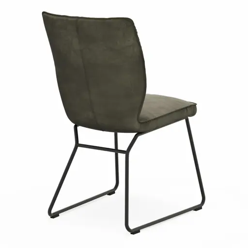 Stuhl Westmore - Stoff, Dunkelgrün