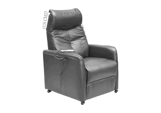 TV-Sessel MITCH - Relaxfunktion, Kunstleder, Schwarz