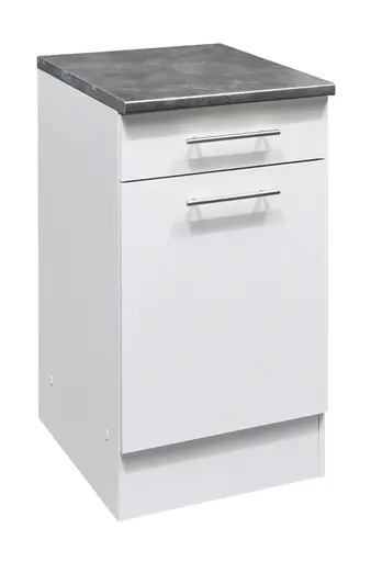 Unterschrank- B ca. 50 cm, Weiß, Matt