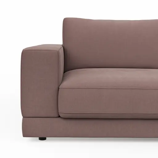 Megasofa Juni Lounge - B ca. 252 cm, Stoff, Rosé