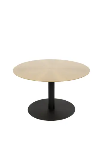 Couchtisch - DH ca. 60x35 cm, Messingfarben/Schwarz