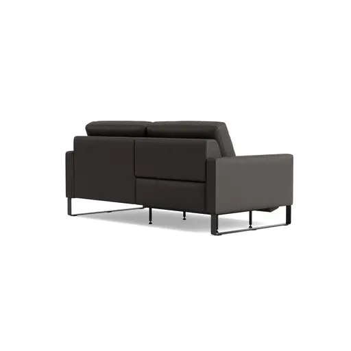 Sofa Enna - 3,5-Sitzer mit motorischer Relaxfunktion und Sitzvorzug, Leder, Dunkelbraun