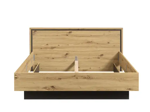 Bettgestell FARIDA - höhenverstellbar, Liegefläche ca. 180x200 cm, Eiche Dekor