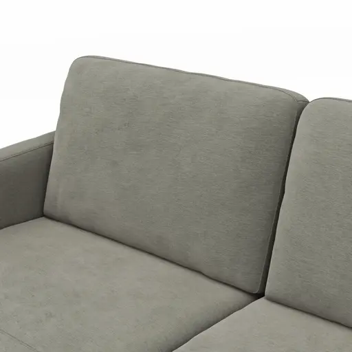 Wohnlandschaft Enna - Longchair links, 2,5-Sitzer, Ecke rechts, Stoff, Grau