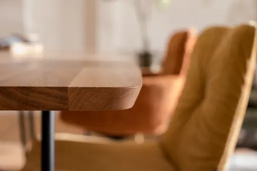 Stuhl Pelle - Stoff, Orange, Kufen, Schwarzgrau