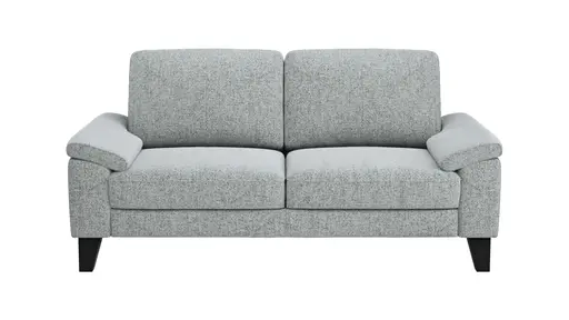 Sofa Oviedo - 2-Sitzer, keine Funktionen, Flachgewebe, Hellgrau