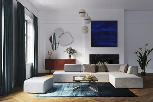 Couchtisch- LB ca. 80x80 cm, Stahl pulverbeschichtet, Glas, Schwarz