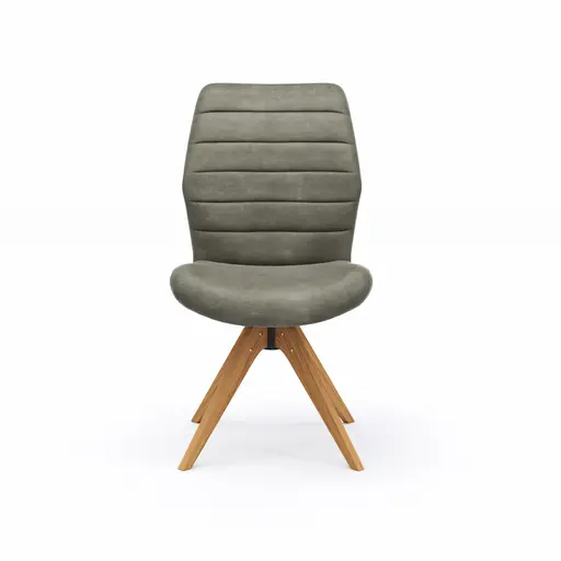 Stuhl Dalyan - drehbar, Stoff, Grau