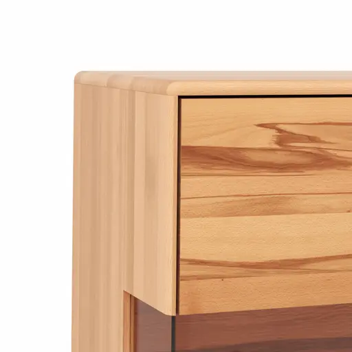 Highboard Hillsboro - Buche/Kernbuche natur, geölt