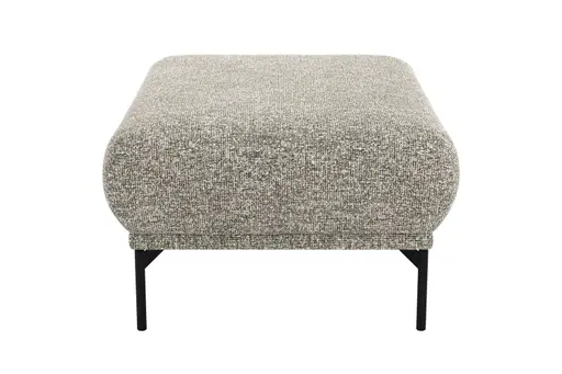 Hocker Joana - LB. ca. 100x73 cm, Stoff, Beige