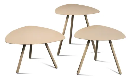 Beistelltisch - LB ca. 50x50 cm, Cremeweiß