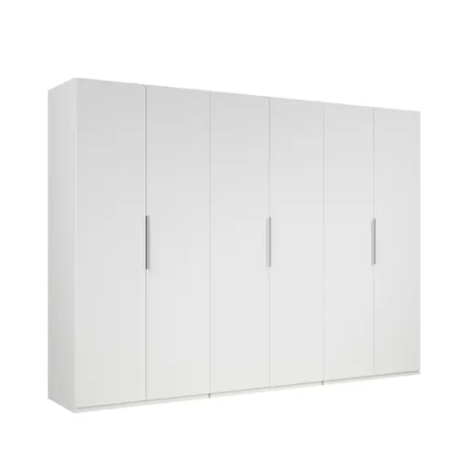 Drehtürenschrank- B ca. 300 cm, Weiß