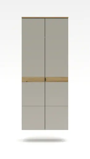 Garderobenschrank - B ca. 75 cm, Kaschmir, Artisan Eiche Nachbildung