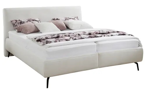 Polsterbett EM Samana X - Liegefläche ca. 180x200 cm, Stoff, beige
