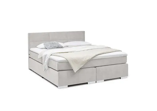 Boxspringbett SIRKO- Liegefläche ca. 180x200 cm, Stoff, Taupe